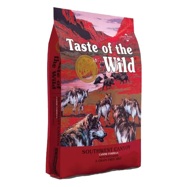 غذای خشک سگ بالغ تیست آف د وایلد با گراز وحشی | Taste of the Wild Southwest Canyon — نمای دیگر بسته‌بندی