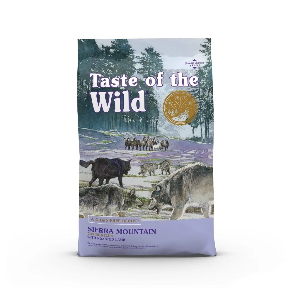 غذای خشک سگ تیست آف د وایلد با طعم بره کبابی بدون غلات | Taste of the Wild Sierra Mountain