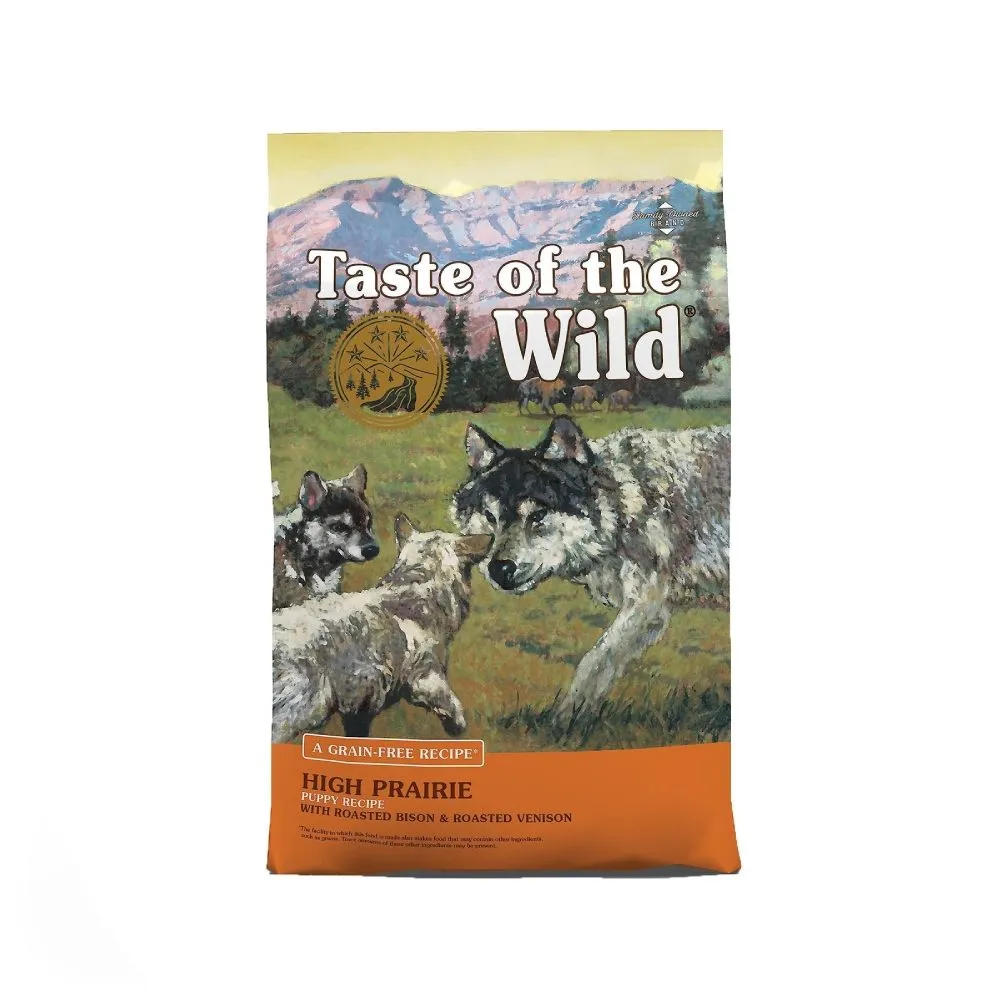 غذای خشک توله سگ تیست آف د وایلد با طعم گاومیش و گوزن بدون غلات | Taste of the Wild High Prairie Puppy