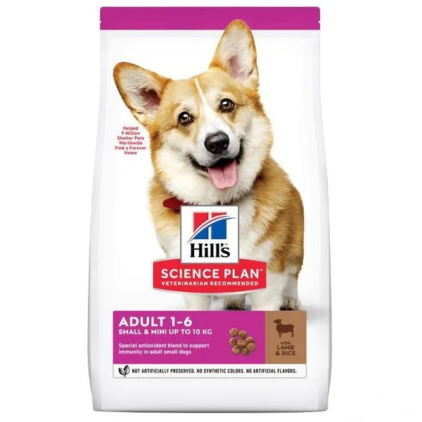 غذای خشک سگ بالغ هیلز ساینس دایت نژاد کوچک با طعم بره و برنج | Hill's Science Diet Adult Small Mini Lamb Rice