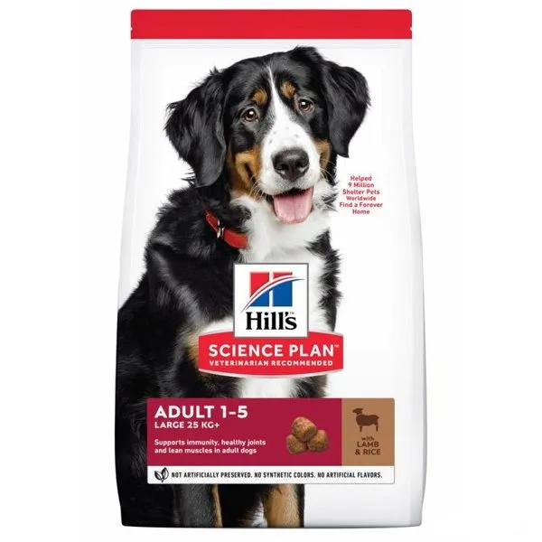 غذای خشک سگ بالغ هیلز ساینس دایت نژاد بزرگ با طعم بره و برنج | Hill's Science Diet Adult Large Breed Lamb Rice