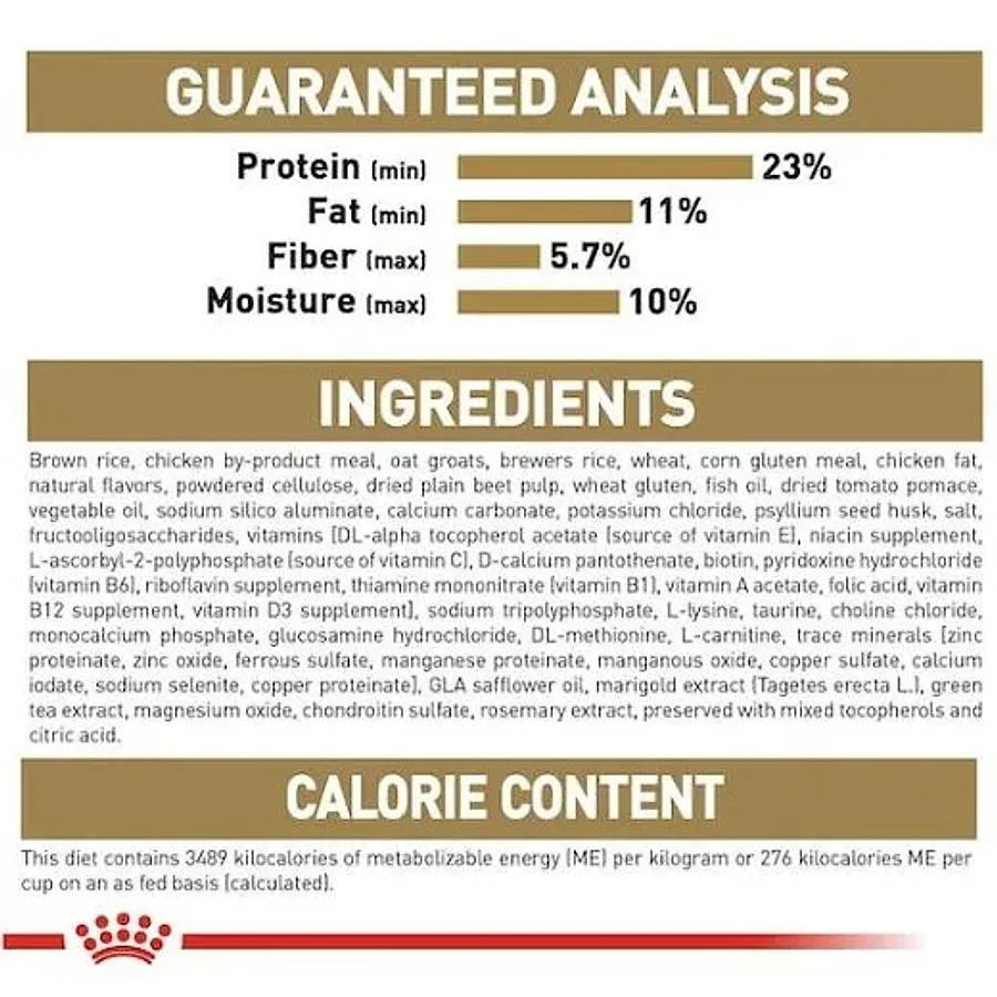 غذای خشک سگ بالغ نژاد گلدن ریتریور رویال کنین | Royal Canin Golden Retriever Adult — ترکیبات و آنالیز