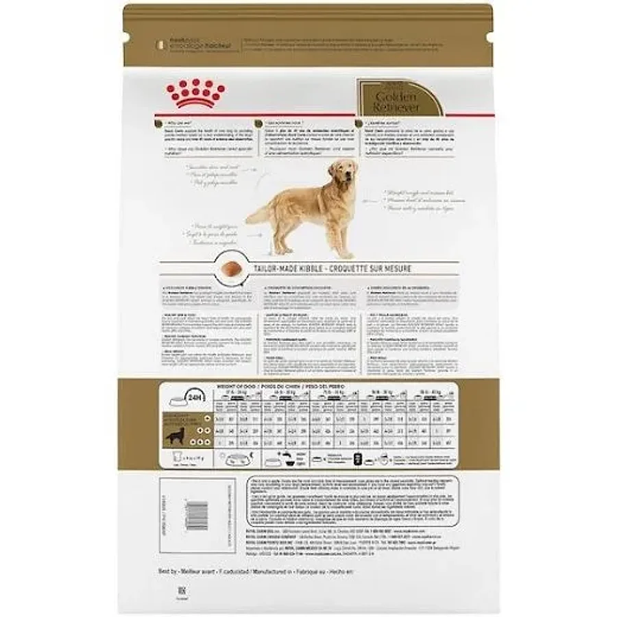 غذای خشک سگ بالغ نژاد گلدن ریتریور رویال کنین | Royal Canin Golden Retriever Adult — جزئیات بسته‌بندی