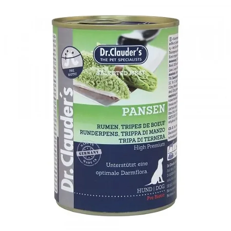 کنسرو سگ دکتر کلادرز طعم سیرابی Dr.clauder’s Selected Meat Rumen