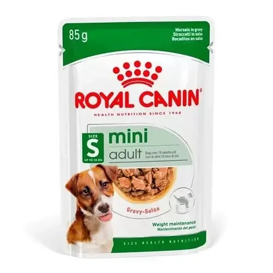 غذای پوچ سگ بالغ نژاد کوچک رویال کنین تکه گوشت در سس | Royal Canin Mini Adult Chunks in Gravy