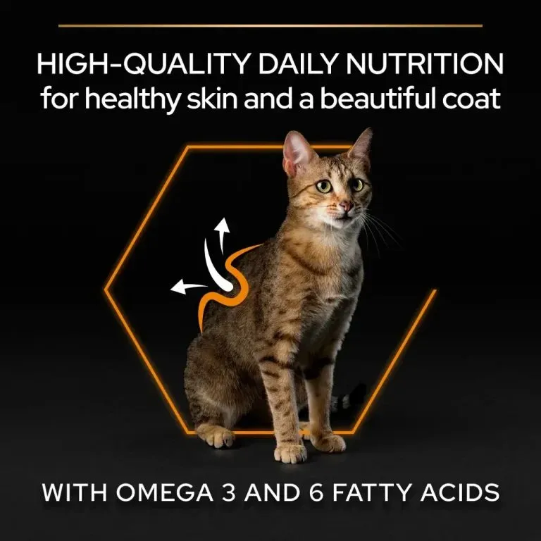 غذای خشک گربه بالغ پروپلن مراقبت از پوست حساس با طعم سالمون | Purina Pro Plan Adult Derma Care Salmon — نمای دیگر بستهبندی