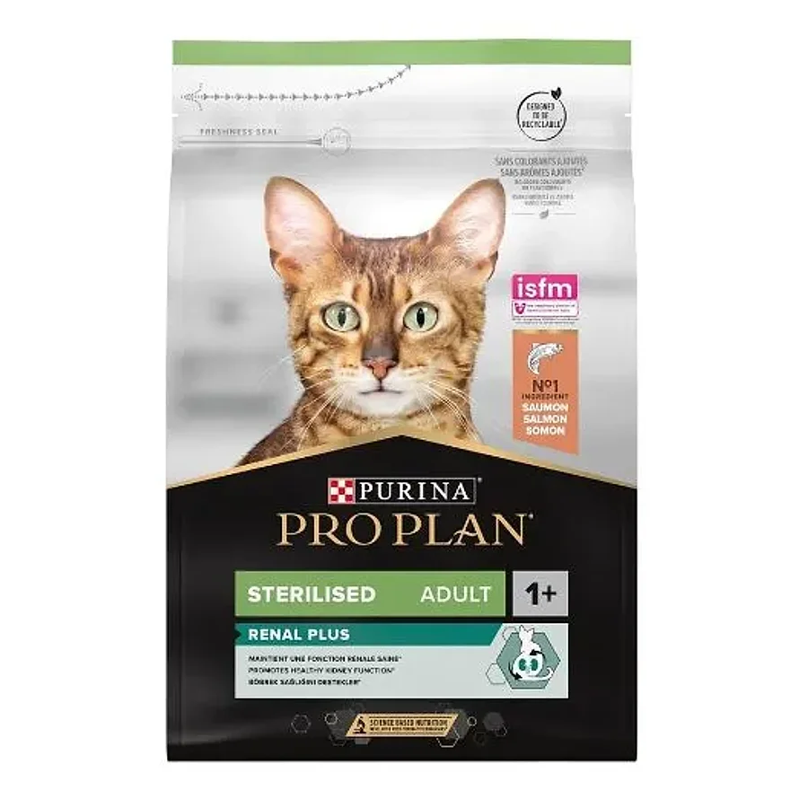غذای خشک گربه عقیم‌شده پروپلن بالغ با طعم سالمون | Purina Pro Plan Sterilised Adult Renal Plus Salmon
