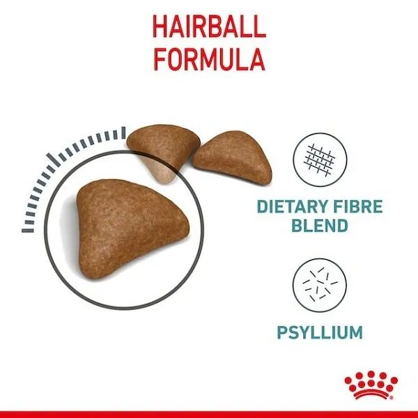 غذای خشک گربه بالغ رویال کنین هیربال کر | Royal Canin Hairball Care Cat Food — نمای دیگر بستهبندی