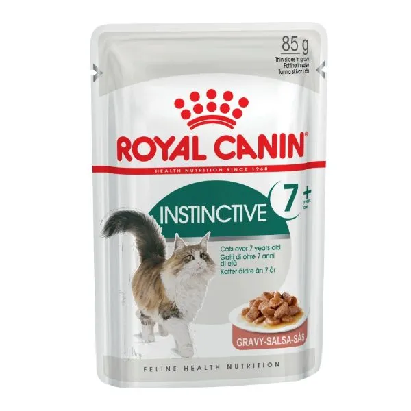 پوچ گربه سالمند رویال کنین اینستینکتیو ۷ پلاس در سس | Royal Canin Instinctive 7+ Gravy Pouch