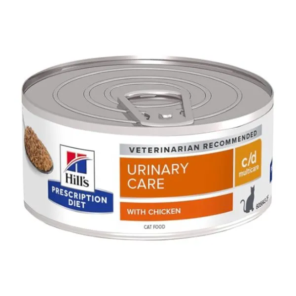 کنسرو گربه هیلز یورینری سی‌دی مولتی‌کر با مرغ | Hill's Prescription Diet c/d Multicare Chicken Wet Cat Food