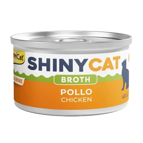کنسرو مکمل گربه بالغ جیم‌کت شاینی‌کت با مرغ در ژله | GimCat ShinyCat Adult Chicken in Jelly