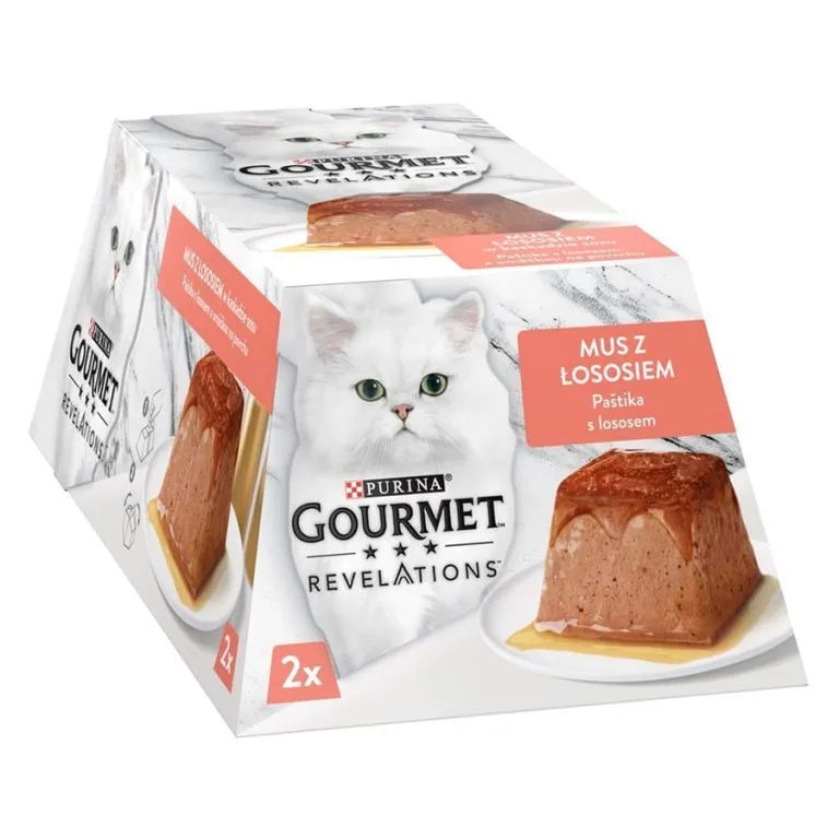 دسر گربه بالغ گورمت ریولیشنز موس با طعم سالمون و سس | Gourmet Revelations Mousse with Salmon — نمای دیگر بستهبندی