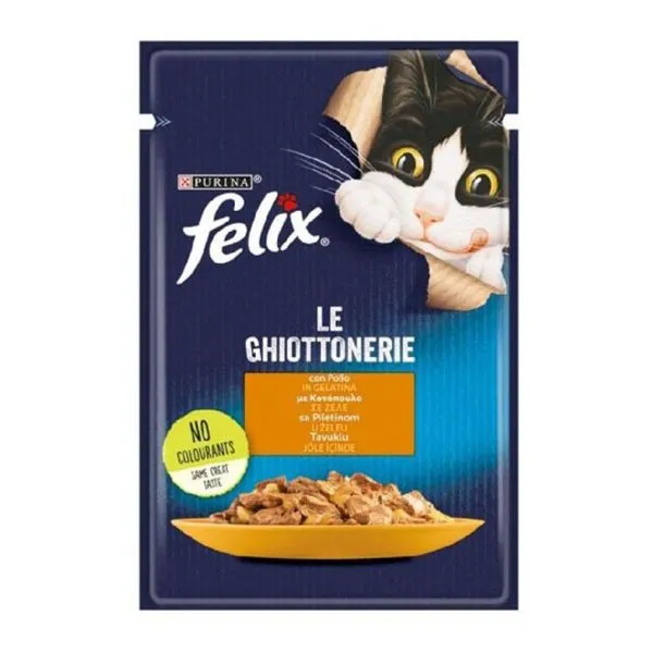 پوچ گربه بالغ فلیکس اَز گود اَز ایت لوکس با مرغ در ژله | Felix As Good As It Looks Chicken in Jelly