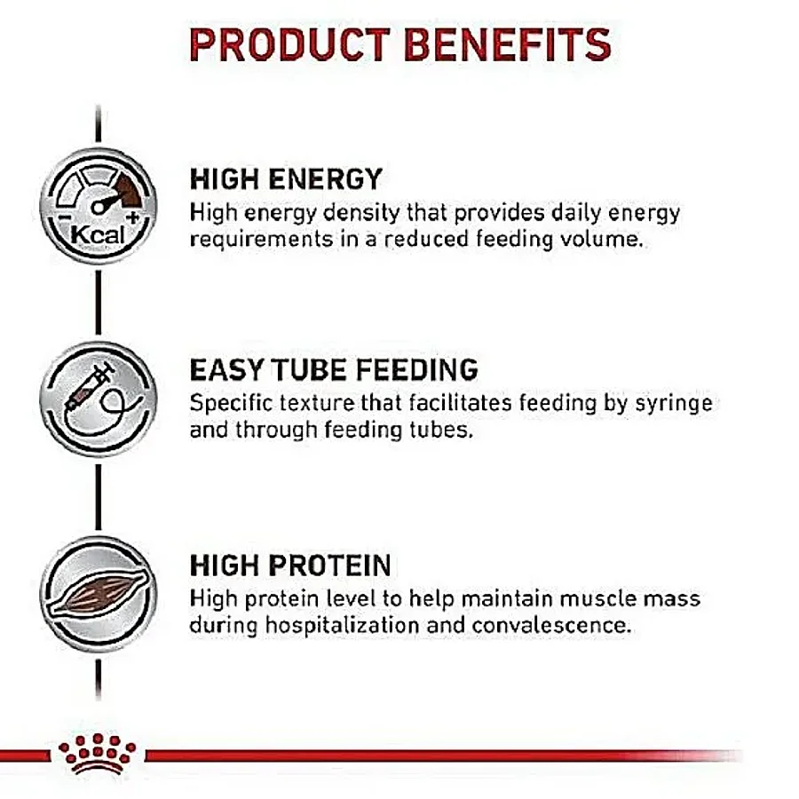 کنسرو موس رویال کنین ریکاوری دوران بهبودی گربه و سگ | Royal Canin Recovery Ultra Soft Mousse — جزئیات بسته‌بندی
