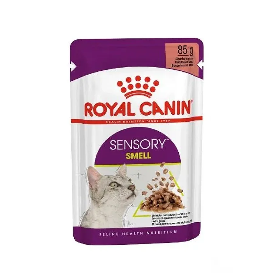 پوچ گربه بالغ رویال کنین سنسوری اسمل تکه در سس — تحریک حس بویایی | Royal Canin Sensory Smell Chunks in Gravy