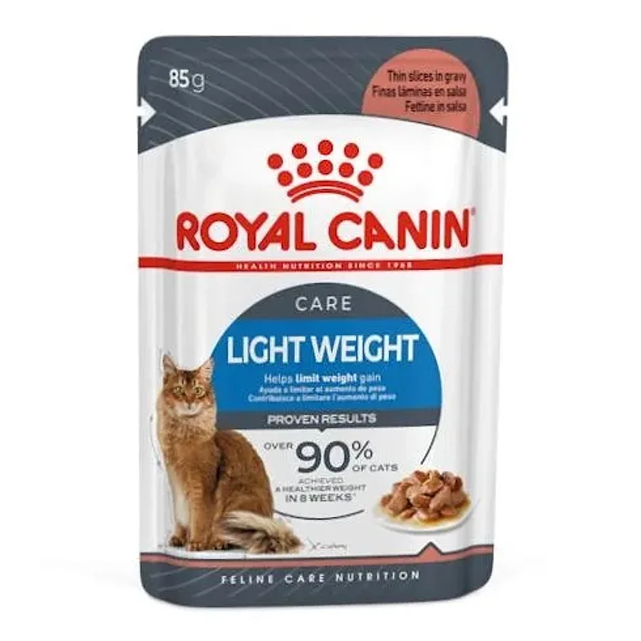 پوچ رژیمی گربه رویال کنین لایت وایت کر تکه در سس | Royal Canin Light Weight Care Thin Slices in Gravy